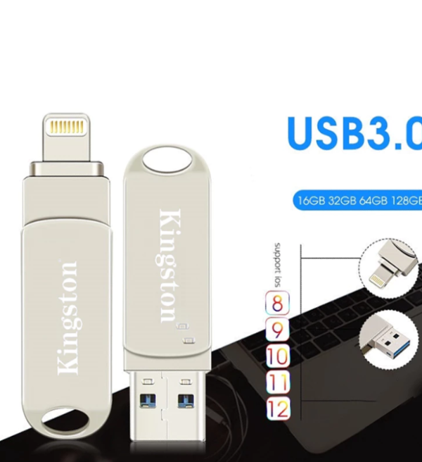 Kingston Flashdisk OTG 2in1 USB3.0＆Type-C | Kapasitas 128GB Portabel Ponsel Android/Mobil/Laptop Flashdisk