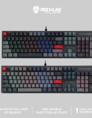 Rexus K9G / K9-G Keyboard Fortress Wired Gaming Keyboard RGB