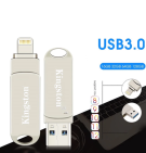 Kingston Flashdisk OTG 2in1 USB3.0＆Type-C | Kapasitas 128GB Portabel Ponsel Android/Mobil/Laptop Flashdisk