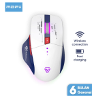 MOFii Mouse Wireless Gaming Rechargeable Baterai Type-C Fast Charging 1600DPI RGB Light P6