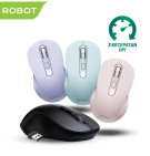 ROBOT Mouse Wireless M206 2.4GHz Optical 1600DPI Kursor Akurat Cocok untuk PC Laptop Original