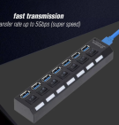 USB HUB 4 PORT 4 USB ON/OFF